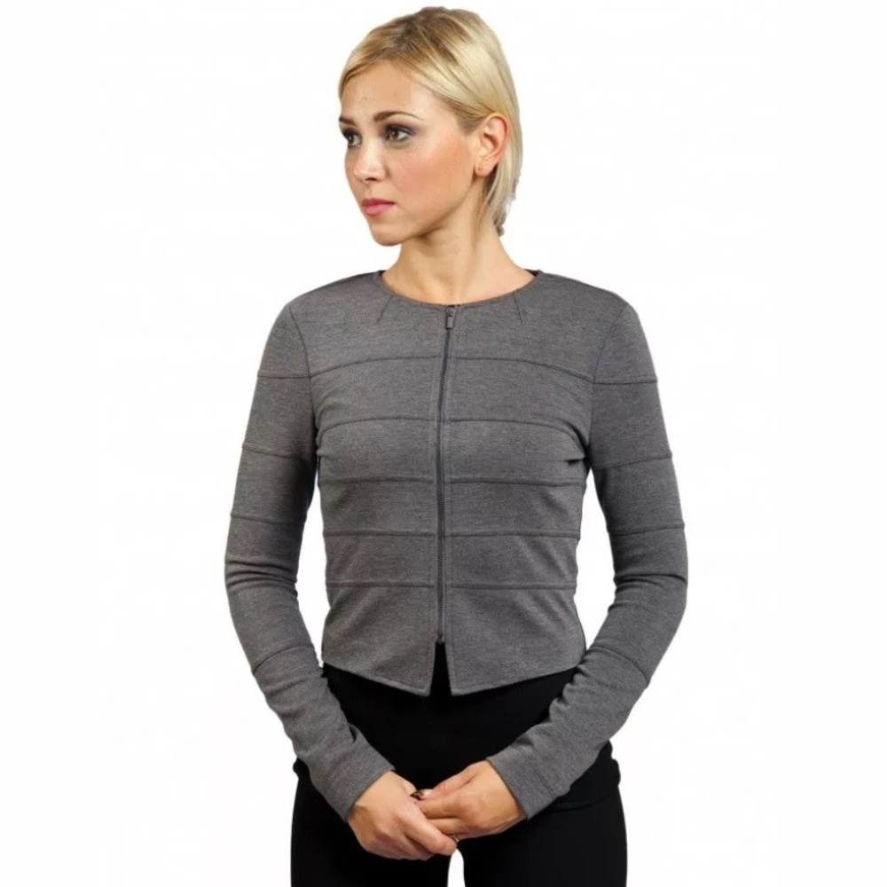 BCBGMAXAZRIA HEATHER GREY CARDIGAN - M